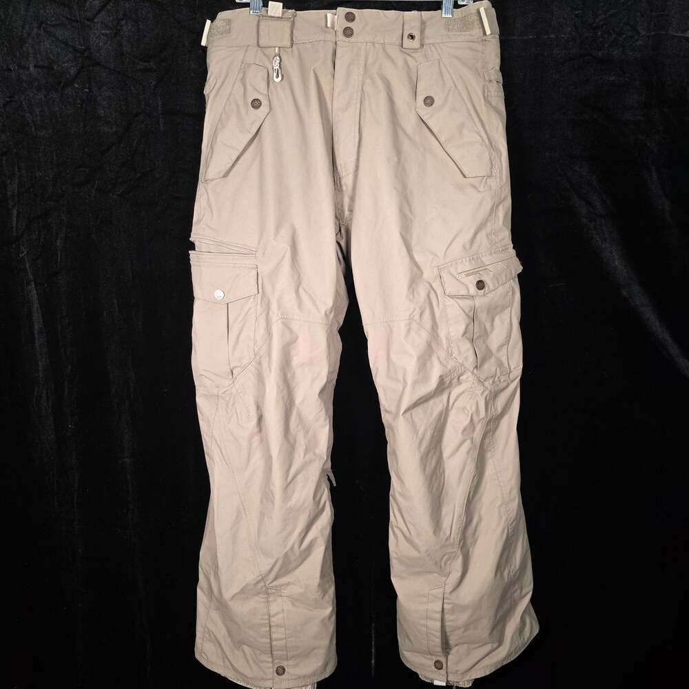 686 Snowboard Pants Mens L Beige infiDRY 5K Waterproof Ski Mountain Thermal 4